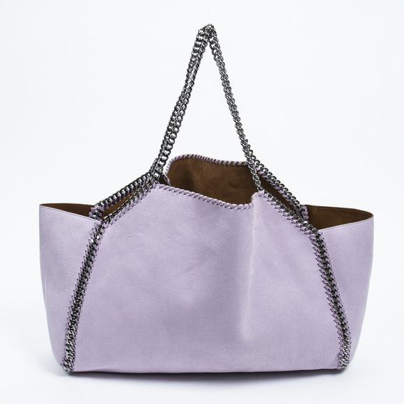 Stella McCartney Handbags - Stella McCartney Large Reversible Oleo Tote   in Light Purple Polyester Canvas